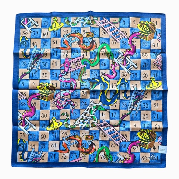 Vivienne Westwood Other - NWT Vivienne Westwood Board Game Print Handkerchief Scarf